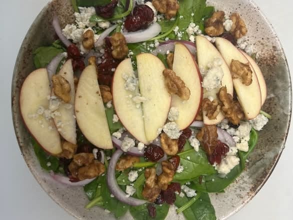 Spinach and Walnut Salad.